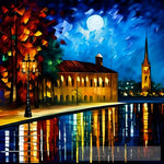 Painting Of A Recife City Night Landscape #3 Landscape Ai Art