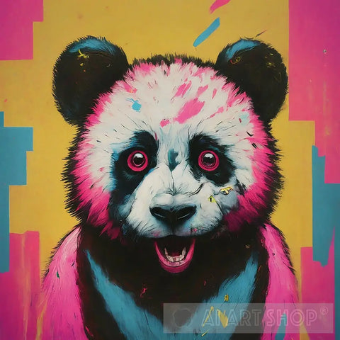 Panda Amazed Animal Ai Art