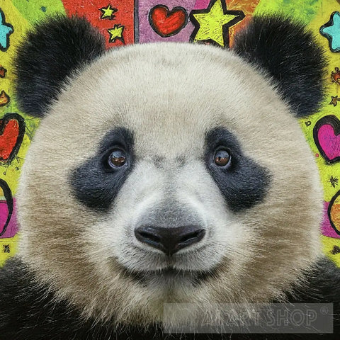 Panda Portrait Pop Art Ai