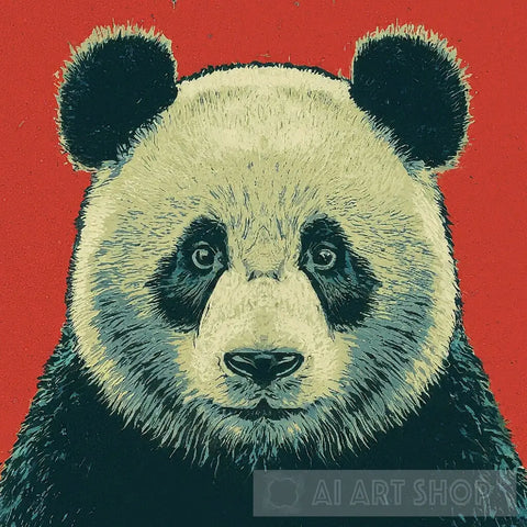 Panda Portrait Pop Art Ii Animal Ai