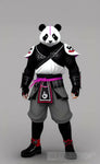 Panda Warrior Trading Card Ai Artwork