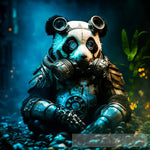 Panda Wearing Gas Mask Animal Ai Art