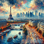 Paris Magnificent View Abstract Ai Art