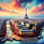 Paris Spectacular View Abstract Ai Art