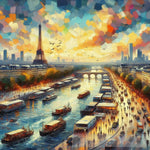 Paris Stunning View Abstract Ai Art