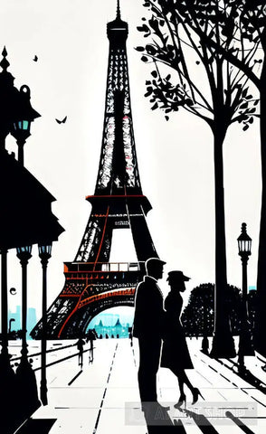 Parisian Romance I Ai Artwork