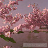 Peach Blossoms Ai Artwork