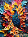 Peacock Painting Animal Ai Art