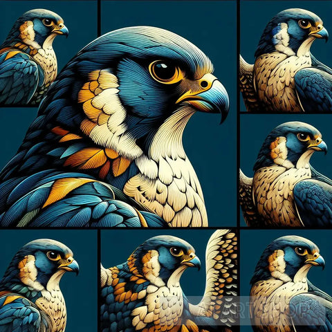 Peregrine Falcon 2 Animal Ai Art