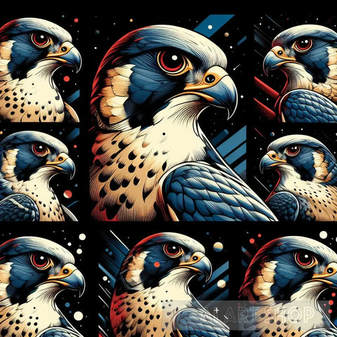 Peregrine Falcon 3 Animal Ai Art