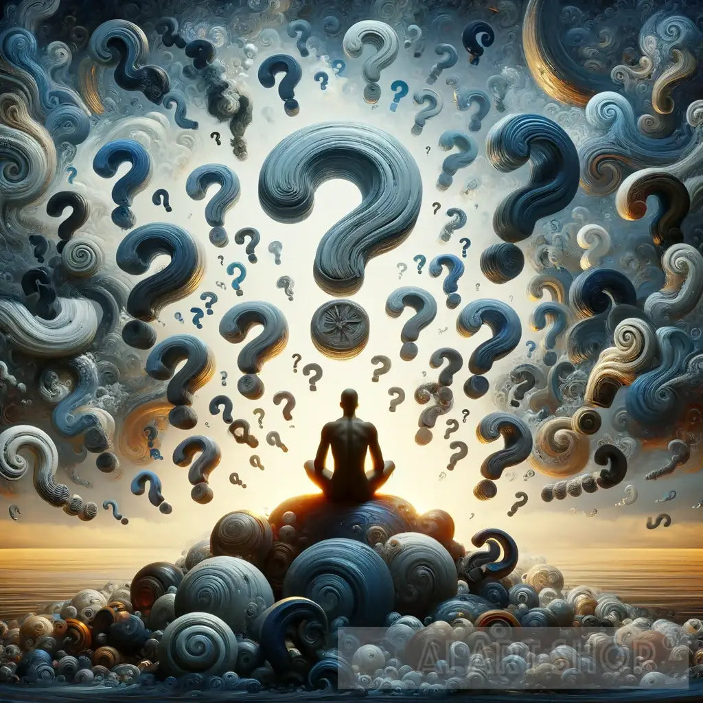 question mark, questions, answers, meditation, introspection, symme...