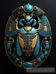 Pharaonic Egyptian Scarab Expressionism Ai Art