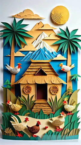 Philippine Bahay Kubo Ai Artwork