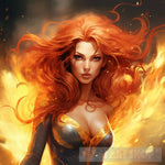 Phoenix Ascendance The Fiery Radiance Of Jean Grey Ai Artwork