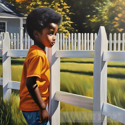 Picket Fences Ai Artwork