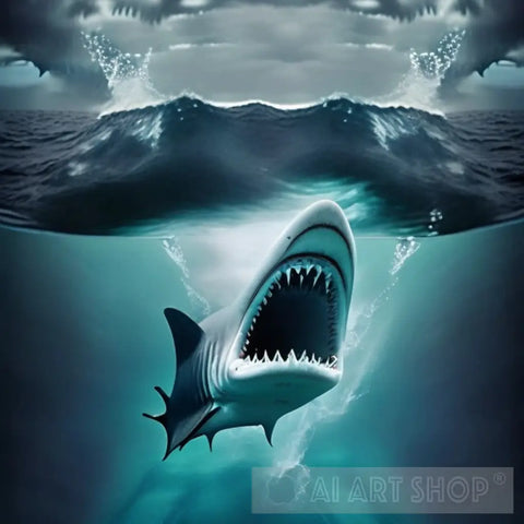 Picture Art: Jjar Is A Predatory Shark Animal Ai Art