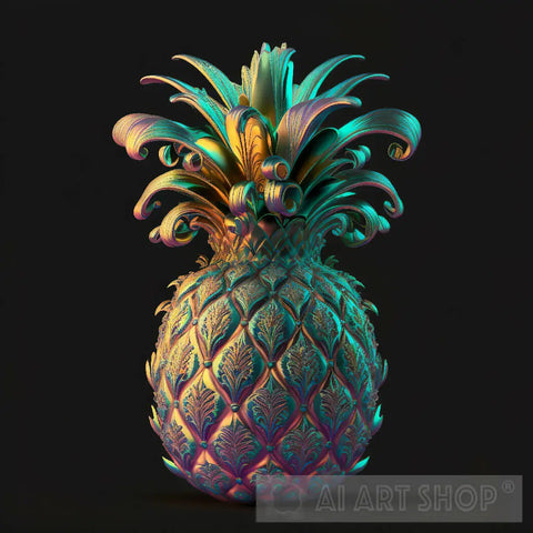 Pineapple Jewelry Ai Artwork