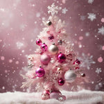 Pink Christmas Tree Ai Artwork