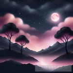 Pink Clouds Sky Landscape Ai Art