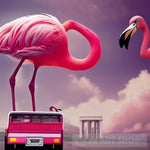 Pink Flamingos Ai Artwork