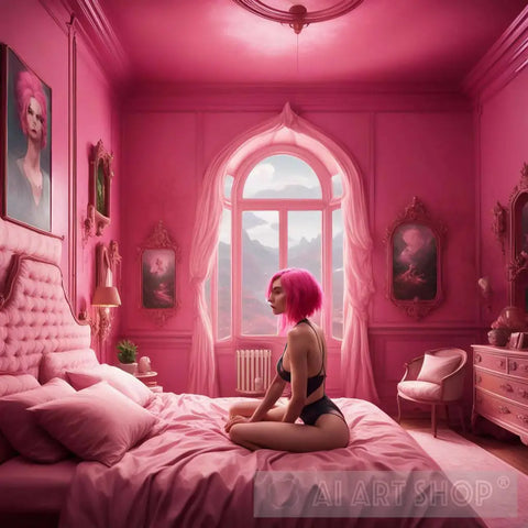 Pink Room Ai Artwork