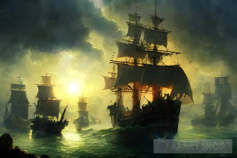 Pirate Ships #01 Ai Artwork