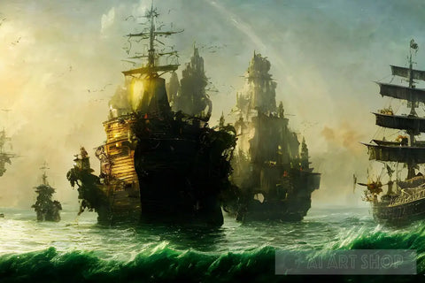 Pirate Ships #04 Ai Painting