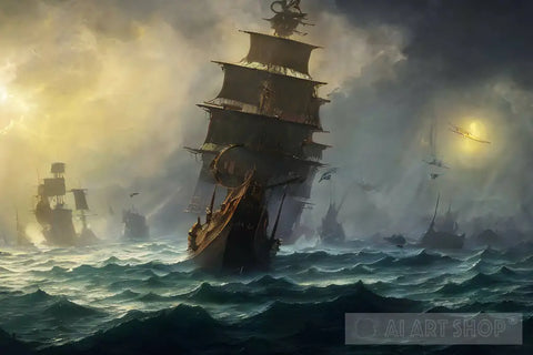 Pirate Ships #05 Ai Painting