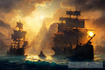 Pirate Ships #27 Ai Painting