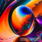 Planet In Space Abstract Ai Art