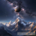 Planet In The Sky Nature Ai Art