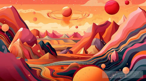 Planet Mars Ai Artwork