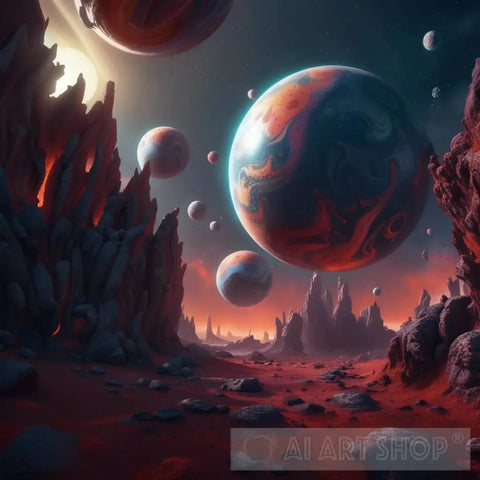 Planets Ai Artwork