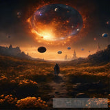 Planets And Stars Ai Artwork