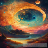 Planets And Stars Ai Artwork