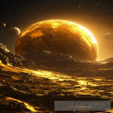 Planets And Stars Ai Artwork