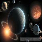 Planets Universe Ai Artwork