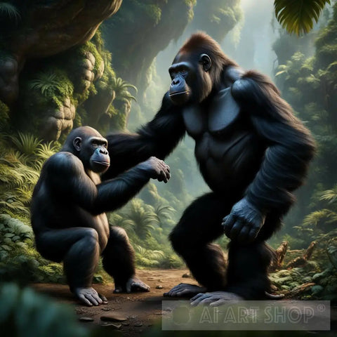 Playing Apes Ai Artwork