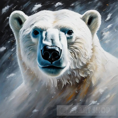 Polar Bear Portrait Animal Ai Art