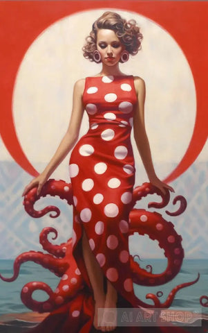 Polka-Dot Priestess Ai Painting