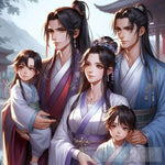 Polyamorous Family In Ancient China Ai Artwork