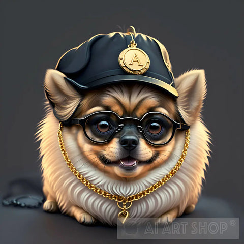 Pomeranian 2 Animal Ai Art