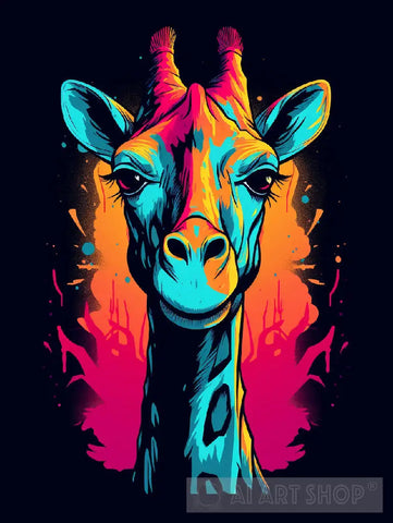 Pop Art Giraffe Animal Ai