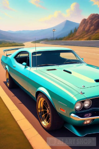 Pop Art Muscle Car Ai