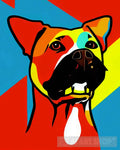 Pop Art Portrait Of A Dog Ai Art