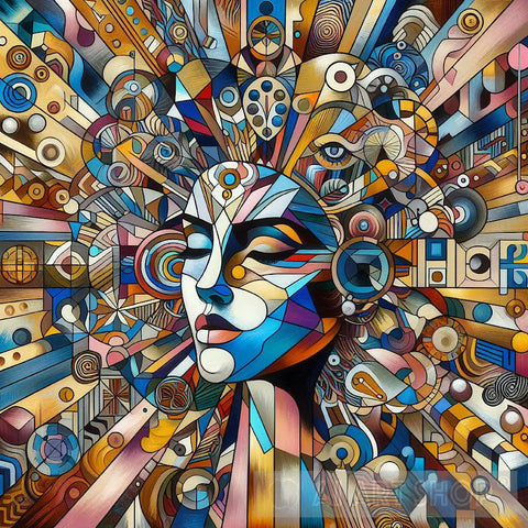 Pop Fusion Mosaic: Beauty Beyond Borders Ai Art