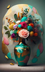 Porcelain Flower Vase 03 Still Life Ai Art