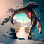 Portal To The Unknown: A Surreal Landscape Of Wonders Surrealism Ai Art