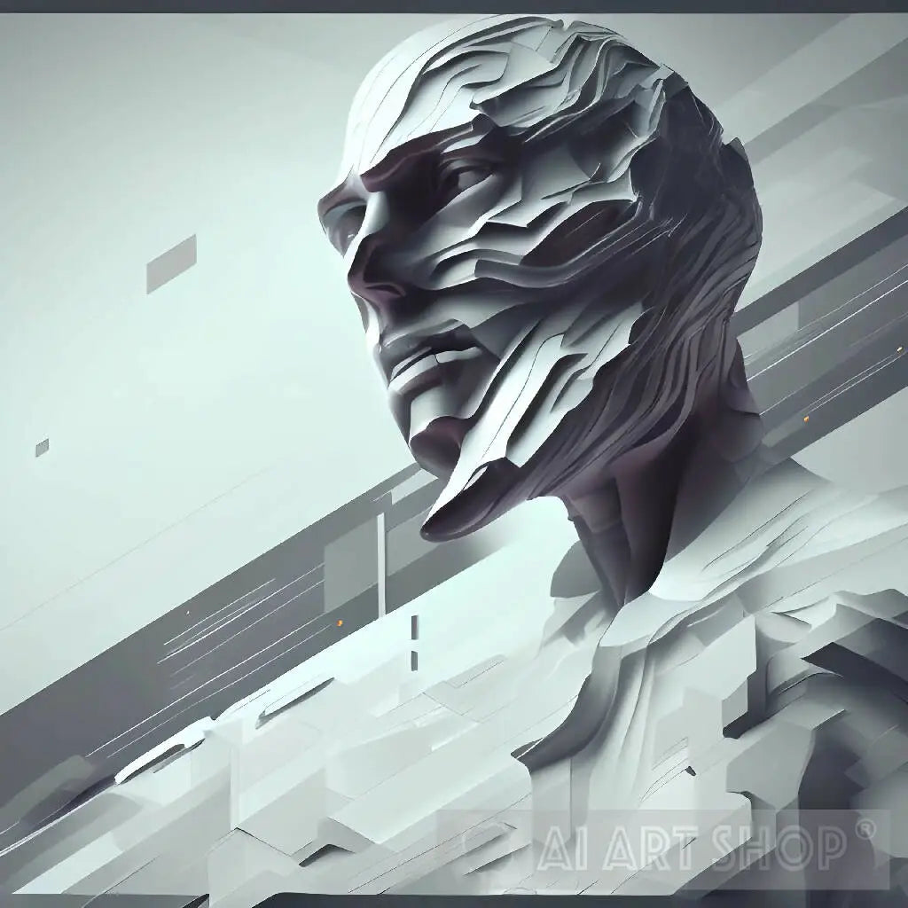 portrait. abstract, man, male, art, ai