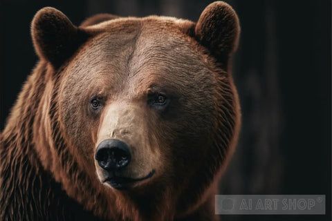 Portrait Of A Bear Animal Ai Art